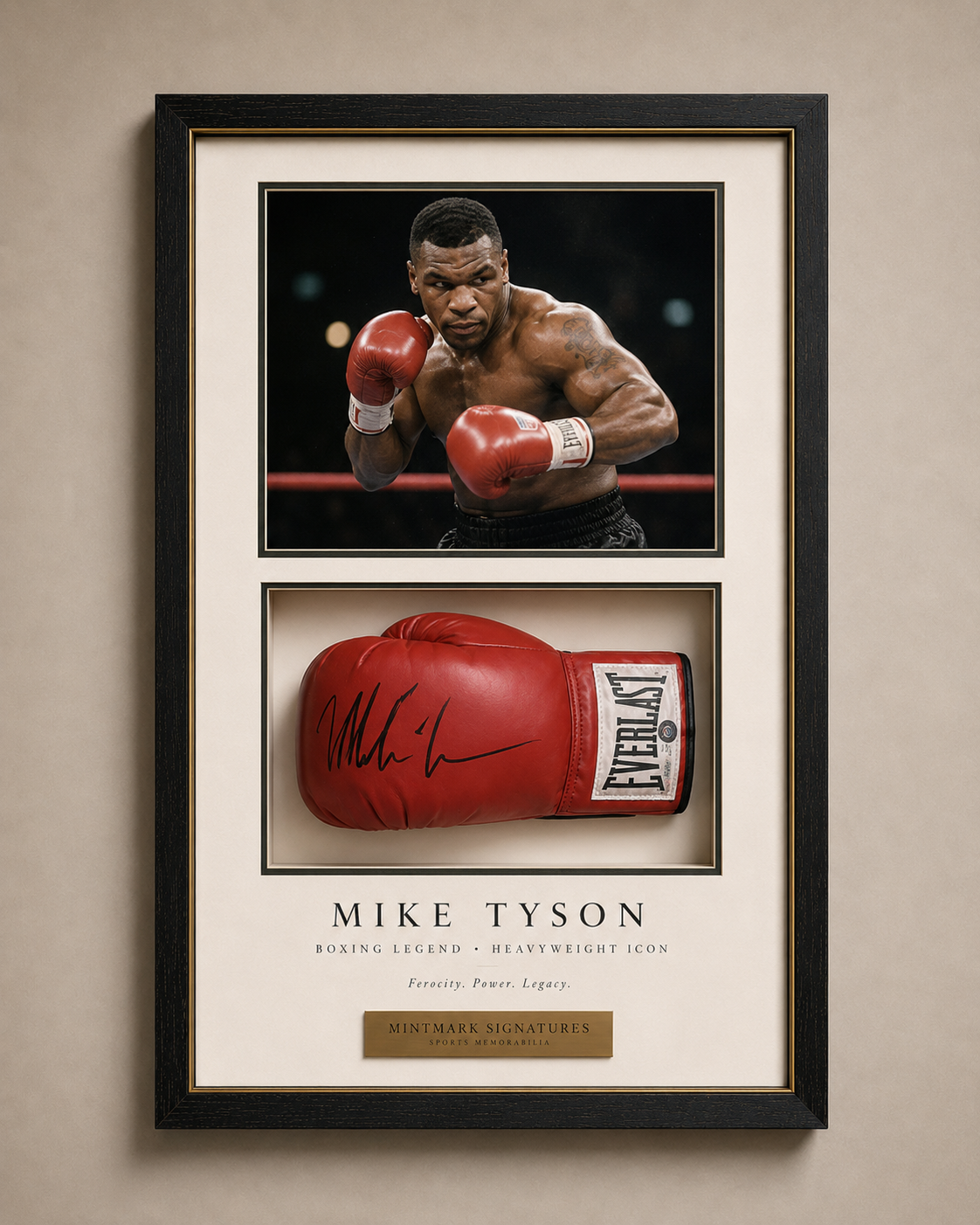 Mike Tyson, Luva Assinada